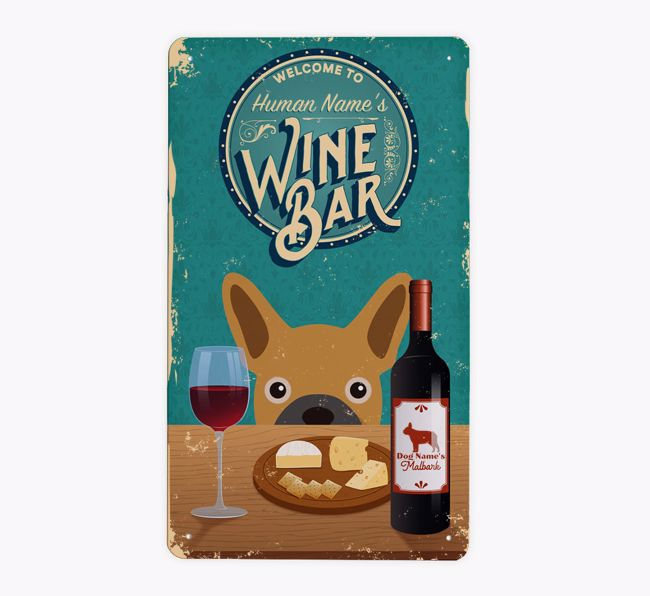 Wine Bar: Personalised {breedFullName} Metal Sign